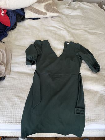 Green Mango dress with belt