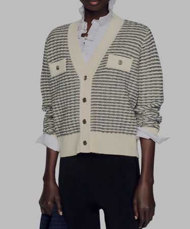 Sandro Paris wool cardigan in size 0/XS