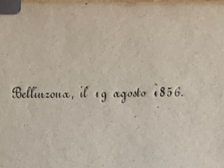 Documenti: Ticino - Bellinzona - 1856 – Usato da Sorengo venduto da 74in 4