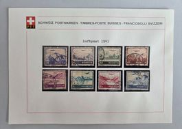 Schweiz Luftpost Briefmarken Satz komplett, 1941, Top!