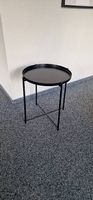 Tabletttisch, schwarz, 45x53 cm