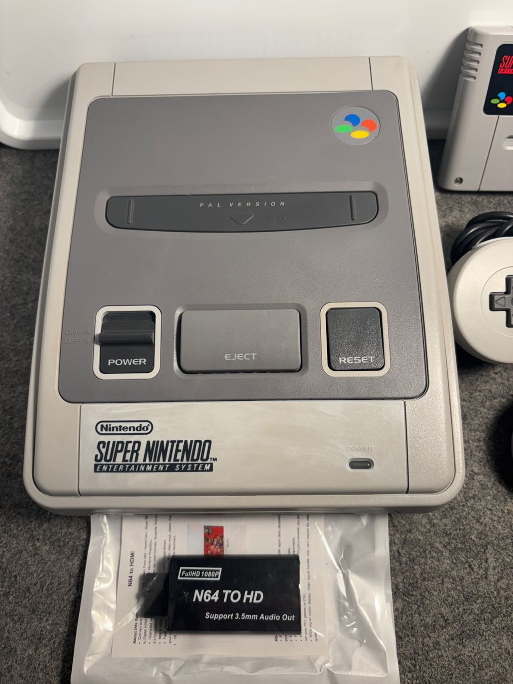 Nintendo Console: SNES Super Nintendo + Super Mario Kart + 2 Controller Set #2 – Usato da Mollis venduto da GamingCorner 2