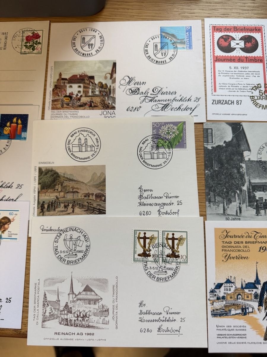 Tutti i francobolli: 19 Karten Tag der Briefmarken  – Usato da Murgenthal venduto da Tina_4055 5