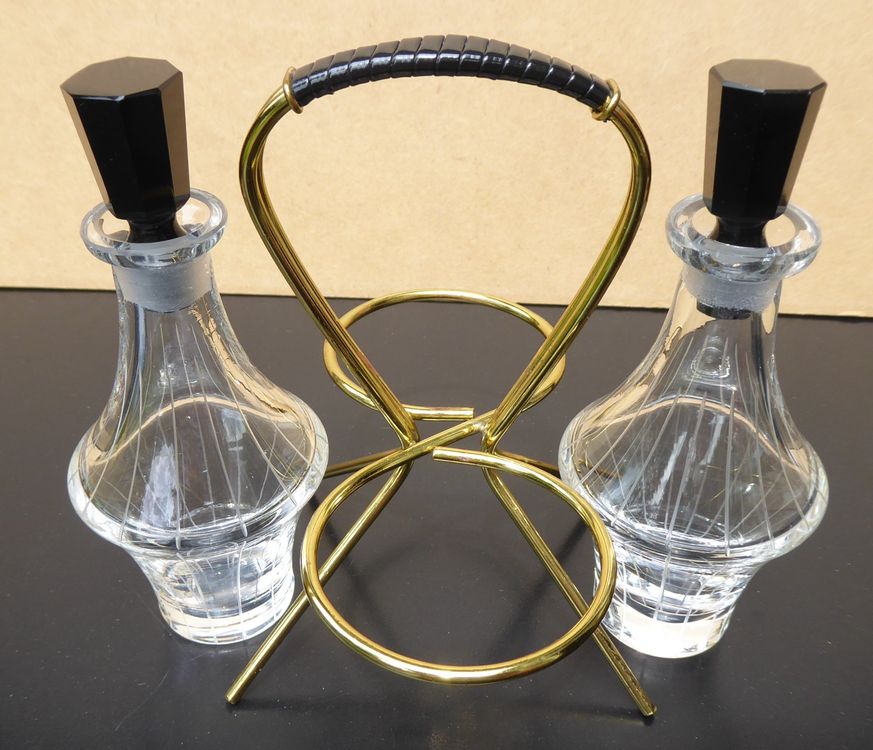 Porta olio e aceto in vetro / Öl und Essig Vintage (Gebraucht) in