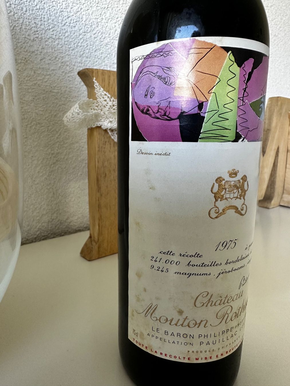 Mouton Rothschild Vino: Château Mouton Rothschild 1975 – Nuovo (secondo la descrizione) da Yens venduto da Rilou80 2