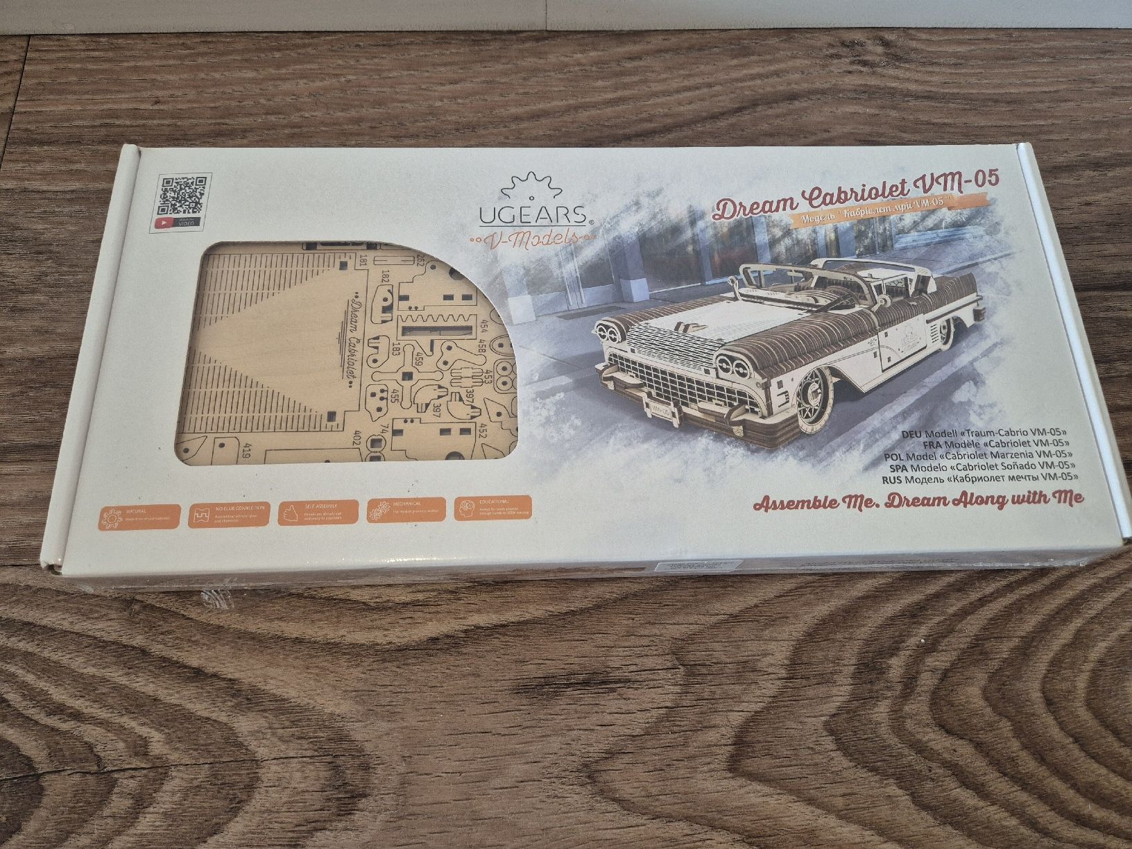 Ugears Modellautos: Ugear cabriolet de rêve VM-05 – Neu und originalverpackt aus Vuadens von Brice57