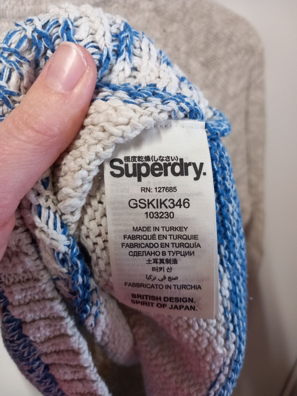 Pulls & Sweat-shirts: Superdry Knit Strickpulli Gr.S, Baumwolle – D'occasion à Gwatt (Thun) par umwelt-brocki 3