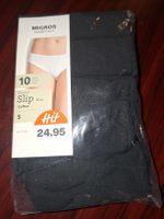 Lot de 10 culottes neuves Migros Essentials noir, taille S