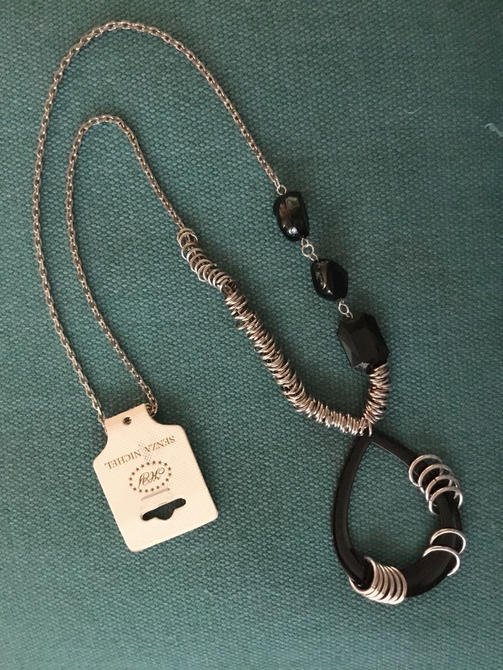 Ketten: Collier métal avec éléments design noirs neuf – Neu (gemäss Beschreibung) aus Le Landeron von nic_8hd5