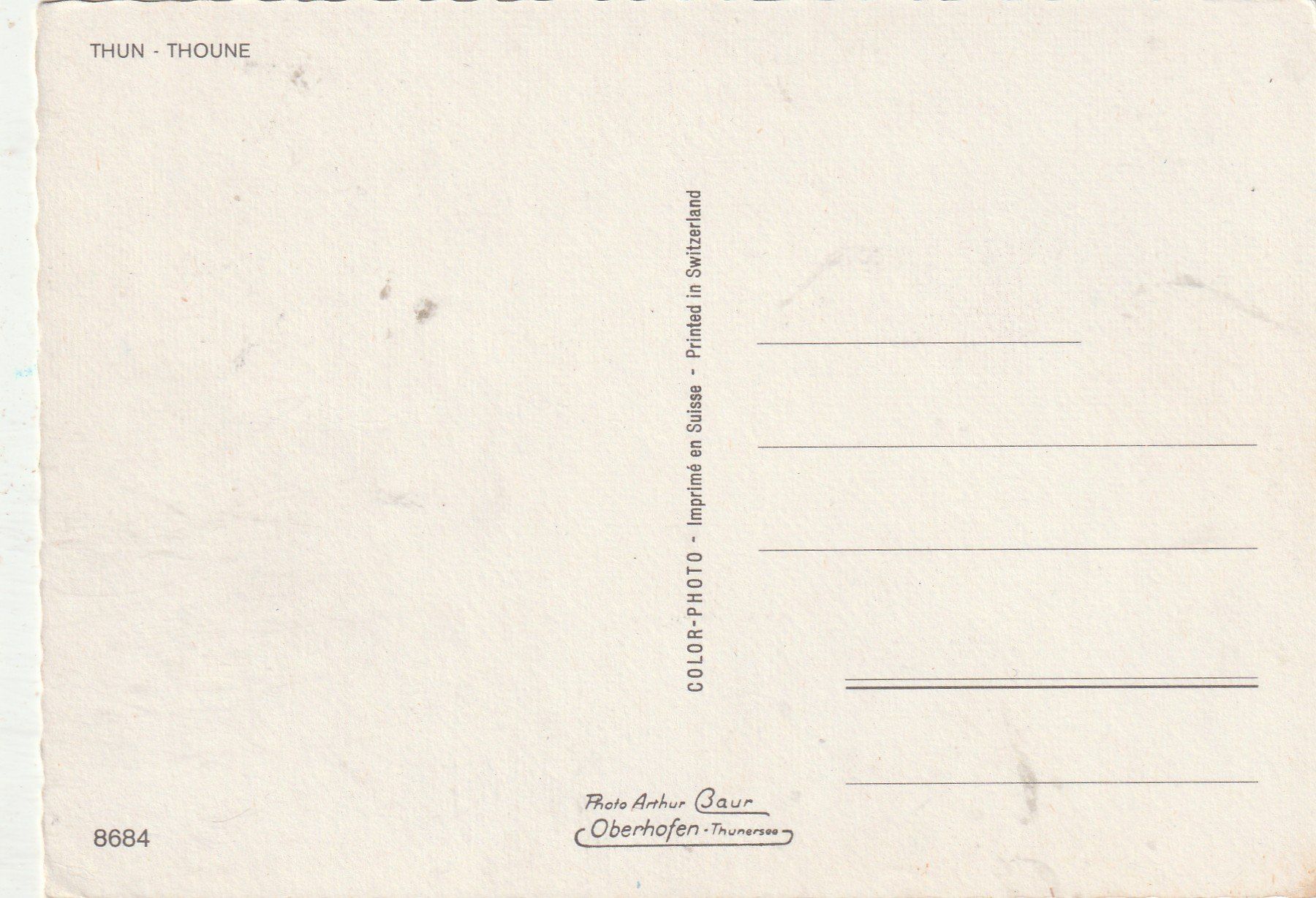 Cartoline postali: Thun – Usato da Lumbrein venduto da made02 1