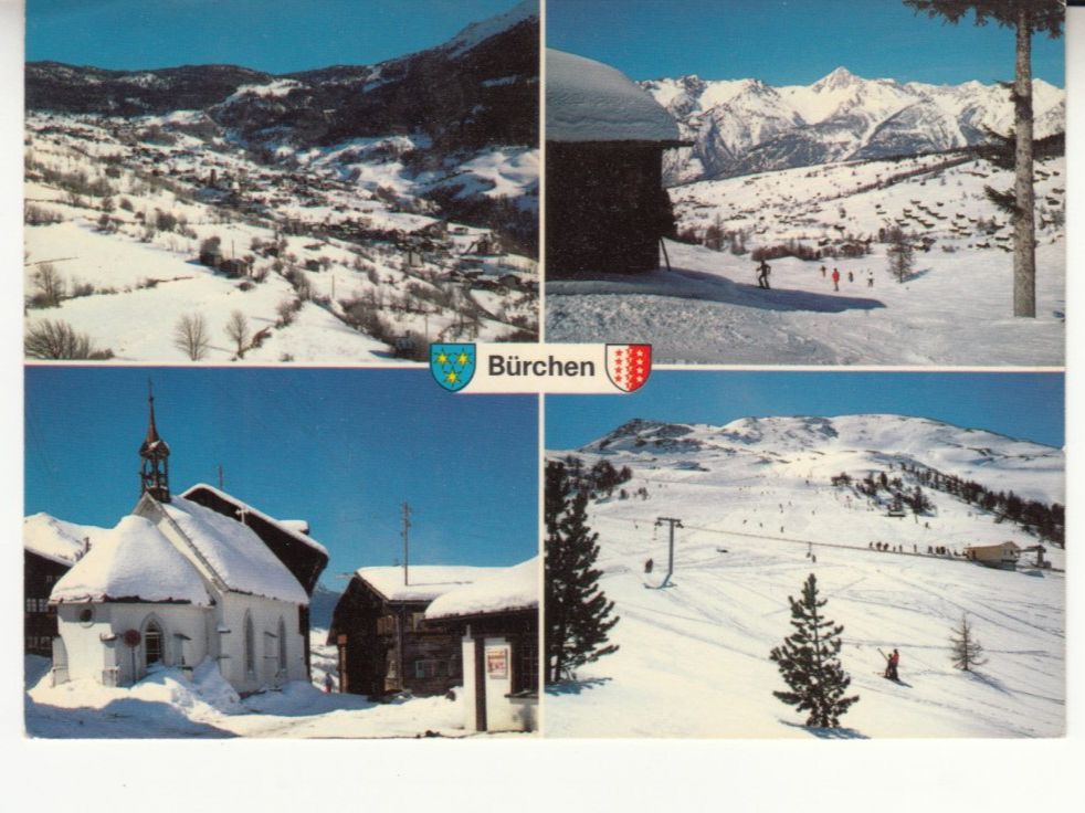 Ansichtskarten: Bürchen 1982 – Gebraucht aus Bürglen TG von StampGraf