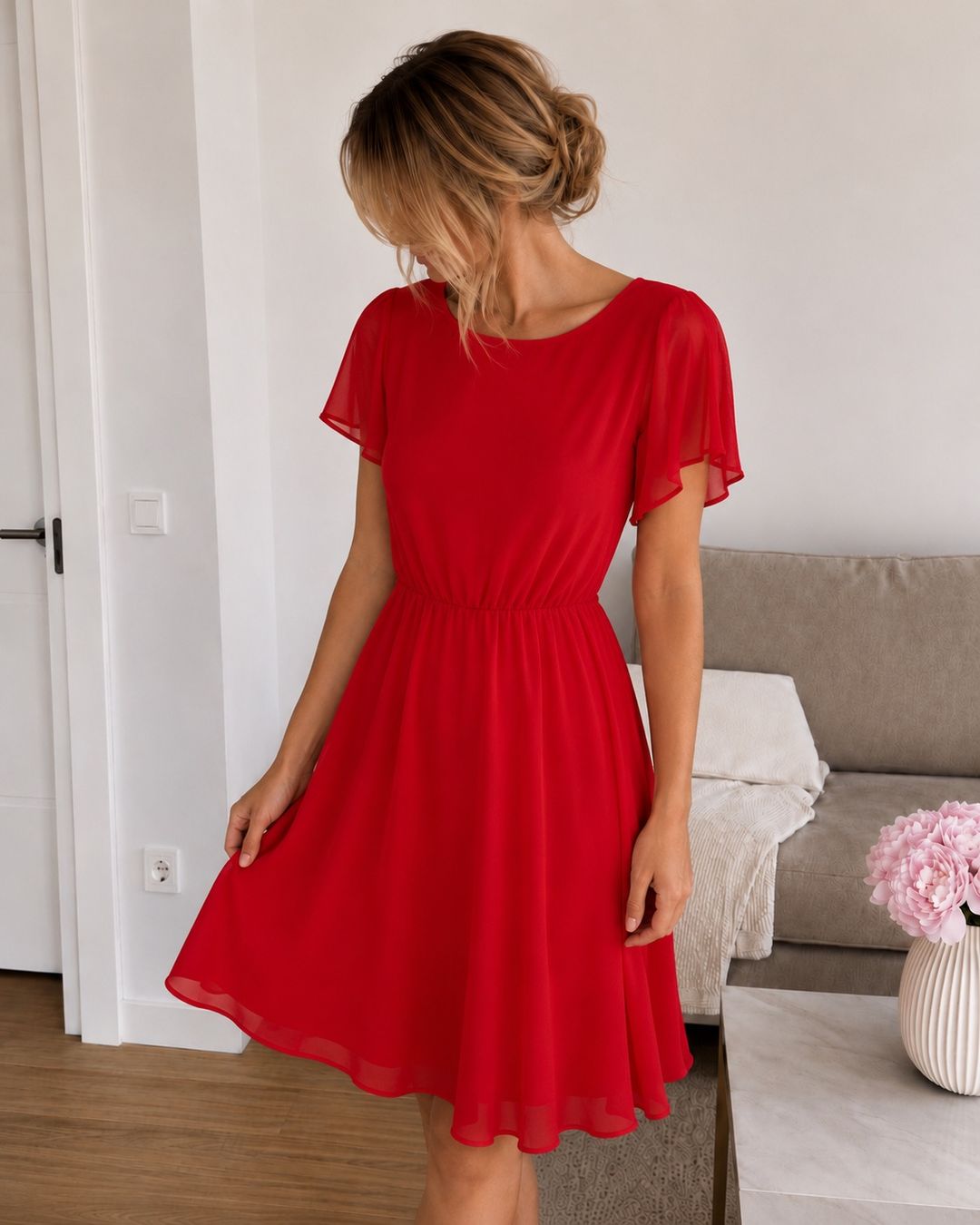 Anna Field Vestiti: Rotes Sommerkleid von Anna Field – Nuovo (secondo la descrizione) da Laufen venduto da AnnaBlunschi