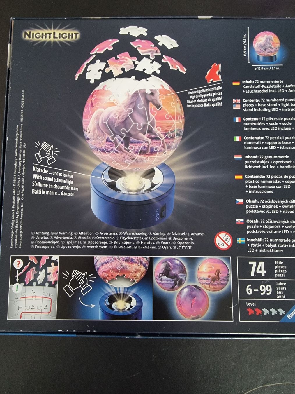 Ravensburger Puzzle: 3D Puzzle Pferd mit Nachtlich – Usato da Buttikon SZ venduto da Limo180 2
