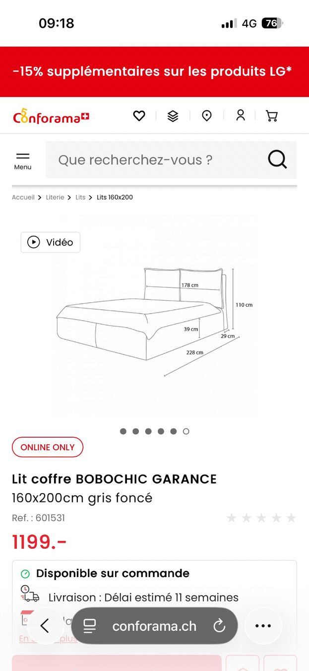 Letti: Lit coffre bobo chic – Usato da Yvorne venduto da mxm_vq6n 2
