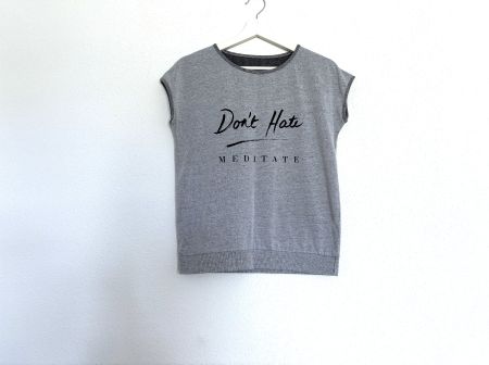 Sport Oberteil T-Shirt / Top für Yoga & Meditation Baumwolle
