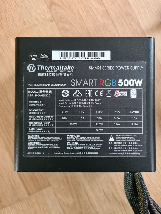Thermaltake SMART RGB 500W | Kaufen auf Ricardo