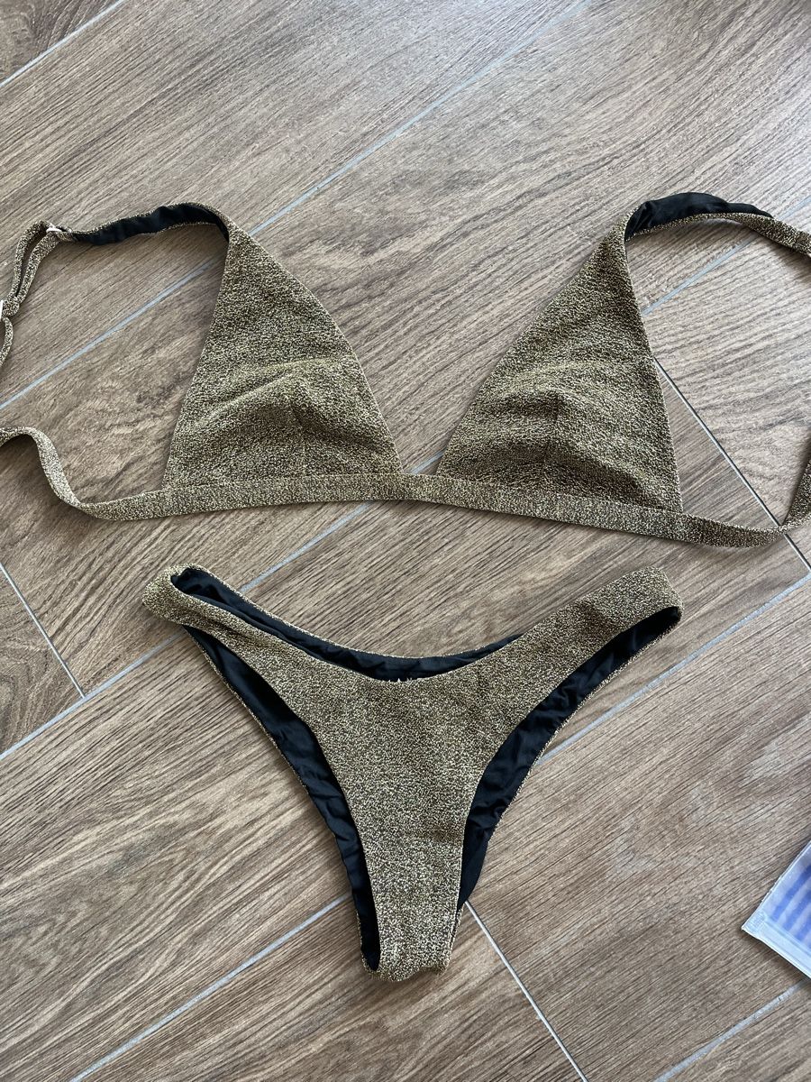 Costumi da bagno & Bikini: Maillot de bain Manebi pailleté doré, taille M – Nuovo (secondo la descrizione) da Hauterive NE venduto da Lipal 1