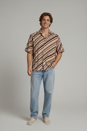 Angelo Litrico Gestreiftes Button-Down Hemd - Größe 41/42
