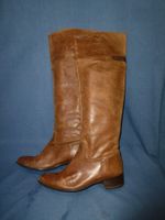 ZARA OVERKNEE STIEFEL ECHTLEDER REHBRAUN GR 40 WEITSCHAFT