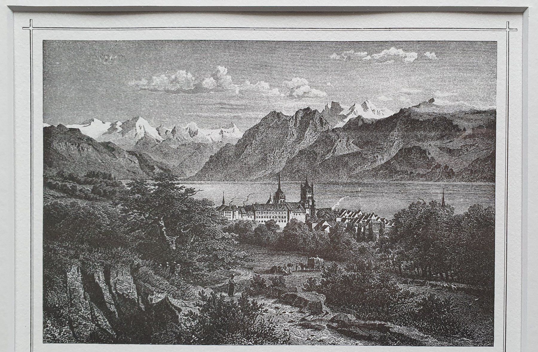 Grafica & Litografie: Bild - Lausanne,  Lithographie – Usato da Kreuzlingen venduto da Rschweiz1 2