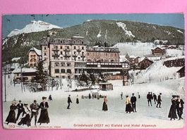 Grindelwald - Eisfeld - Hotel Alpenruh - belebt !!! vor 1907