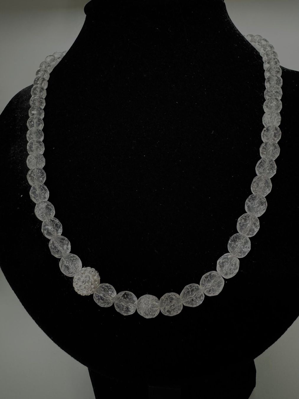 Catenine: Halskette Böhmische- Glasperlen, Strass-Kugel. – Nuovo (secondo la descrizione) da Biberist venduto da tl-schmuck