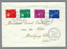 1952, FDC 100 J. EL. NACHRICHTENWESEN ET-0 BERN 1.II.1952