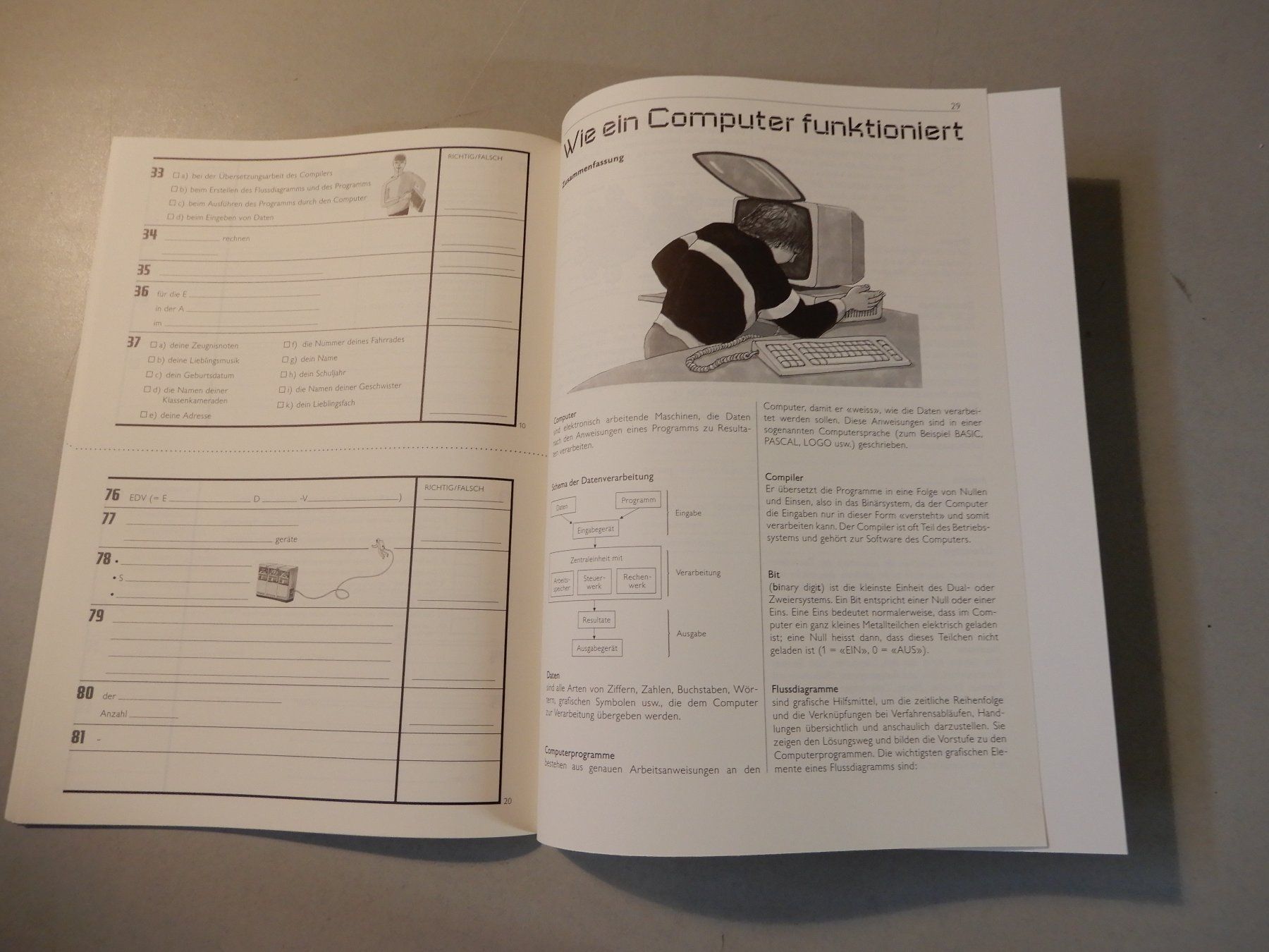 Libri: Wie ein Computer funktioniert, Begleitheft, Top Zustand – Nuovo (secondo la descrizione) da Erstfeld venduto da Uhu1980 8
