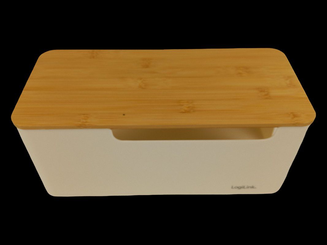 Altro per la casa: LOGINLINK Kabelbox mit Bambusdeckel in Weiss – Nuovo (secondo la descrizione) da Hünenberg venduto da Restwert_Zug