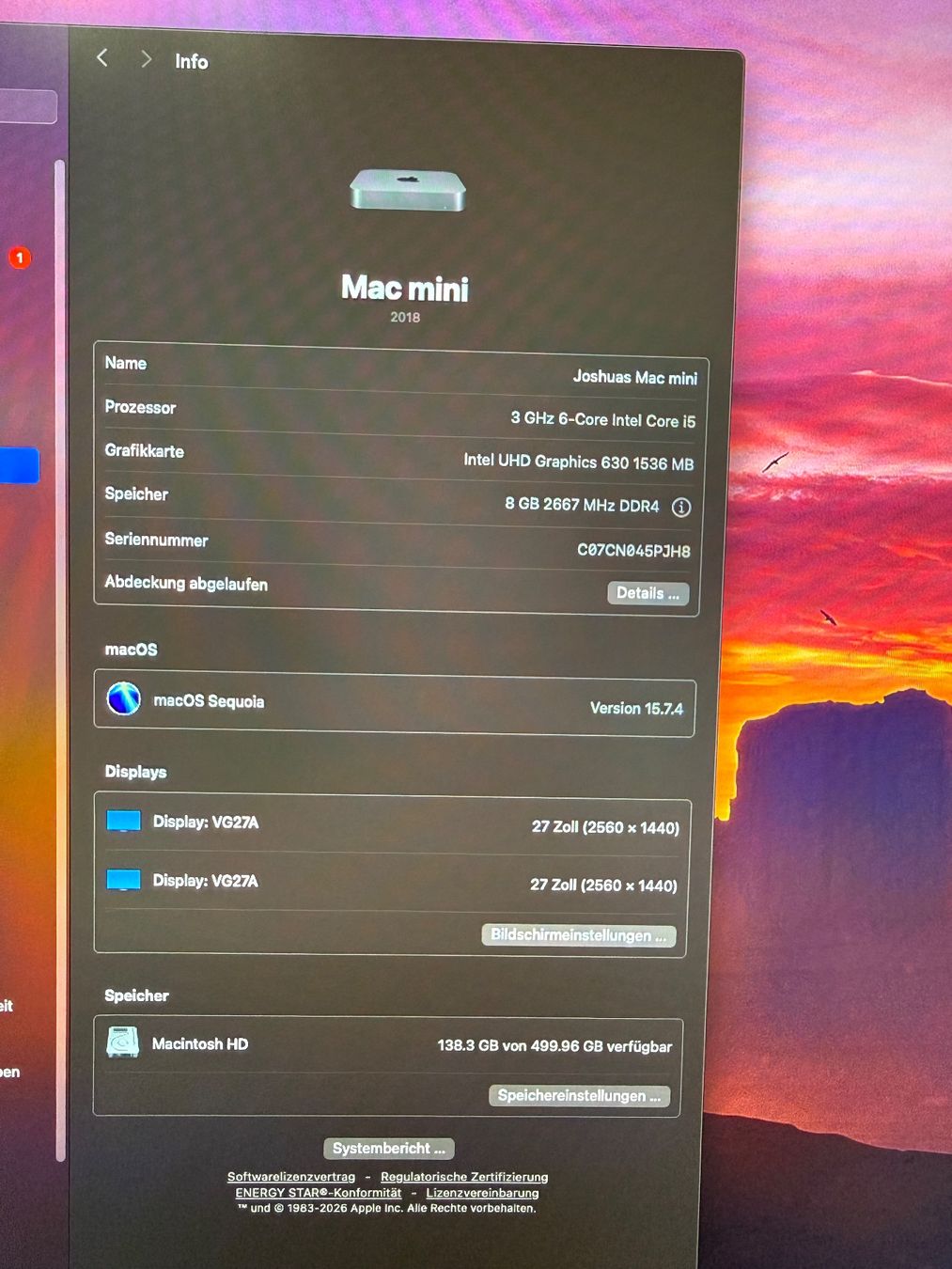 Apple PC: Apple Mac mini 2018, Intel i5, 8GB Ram, 500GB SSD – Usato da Altbüron venduto da MrApplePro 2