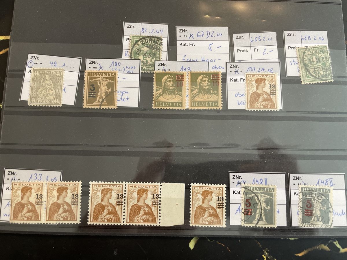 Tutti i francobolli: Abart 14 Briefmarke Top Lot – Usato da Muri AG venduto da Briefmarke-Schweiz