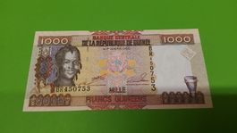 1000 Francs Guinéens - Seltene Banknote aus Guinea, 1960