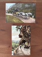 2 Ansichtskarten Schweiz von der Gebirgspost