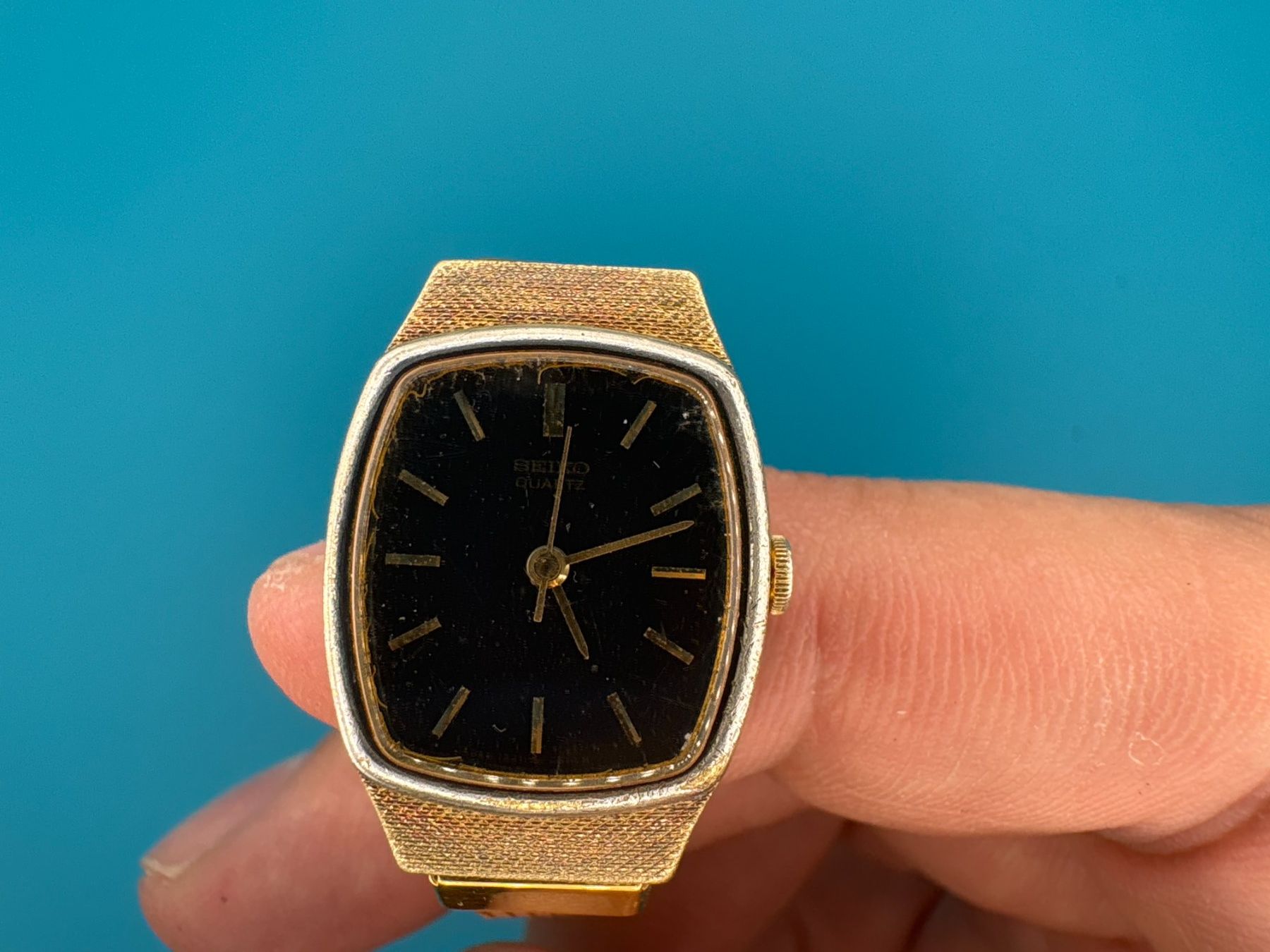 Seiko Montres: Goldfarbene Seiko Quarz – D'occasion à Elgg par Jo_Naj