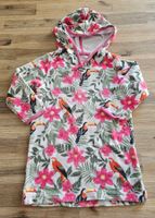 Kinder Badeponcho Frottee Blumen Vögel Grösse 98/104 Tchibo