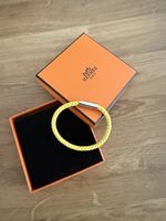Bracelet Hermes cuir jaune