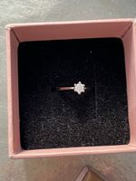 Ring, Weissgold 18 Karat, mit natürlichem Diamant, 0,21 ct.