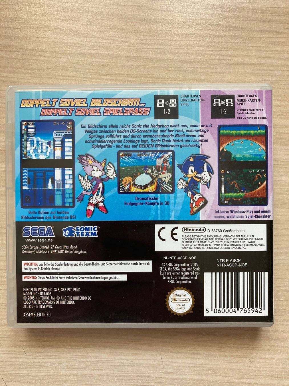 Sonic Spiele: Sonic Rush für Nintendo DS – Gebraucht aus Langenthal von  1