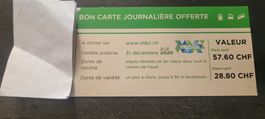 bon pour une carte journalière mobilis