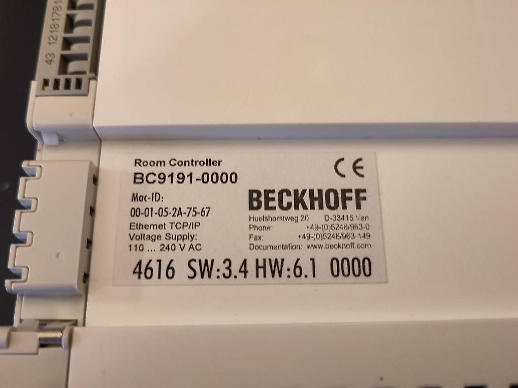 Beckhoff Systèmes de contrôle: Beckhoff BC9191 Raumcontroller – D'occasion à Bözberg par D_duesentrieb 1