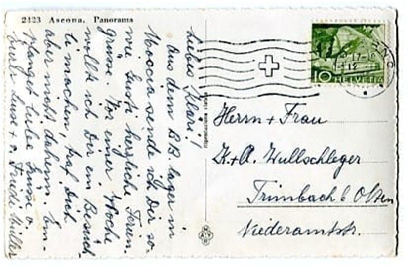 Cartes postales: Ascona, Panorama – D'occasion à Ottikon b.Kemptth. par Neptun1974 1