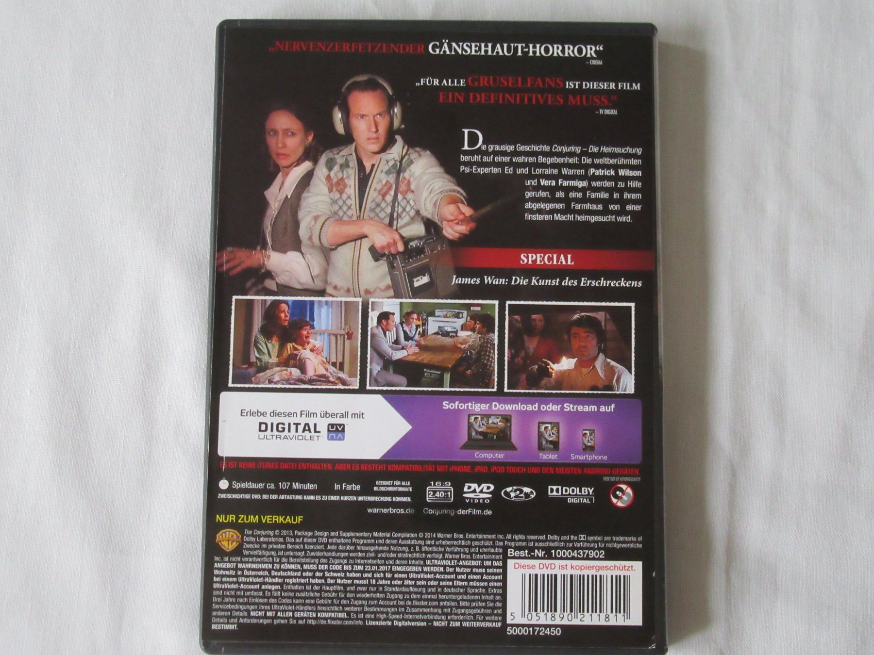 Tutti i DVDs: Conjuring - Die Heimsuchung DVD Horror – Usato da Bern venduto da Mariana7 1