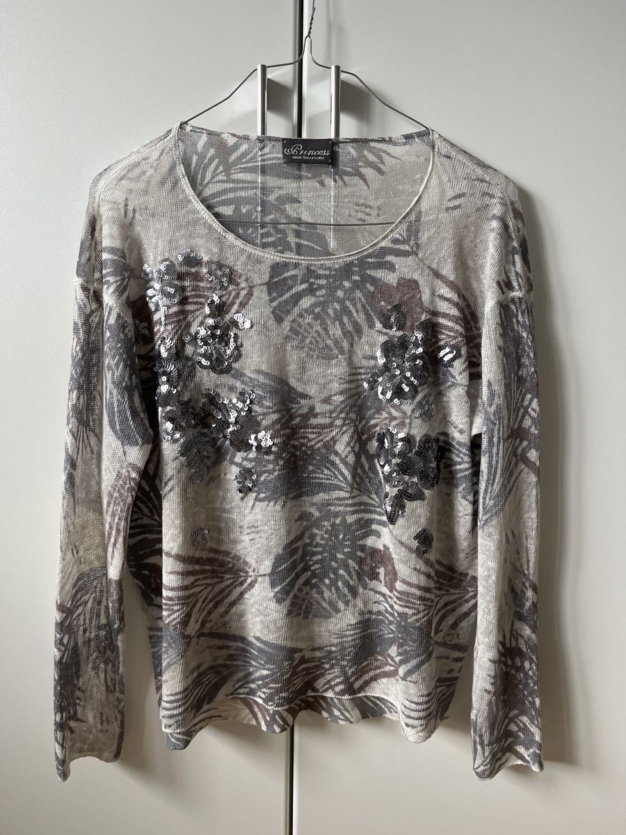 Princess goes hollywood T-shirt: Princess goes Hollywood, leichter Pullover, Gr. 38, Leinen – Usato da Zürich venduto da Kleanthy