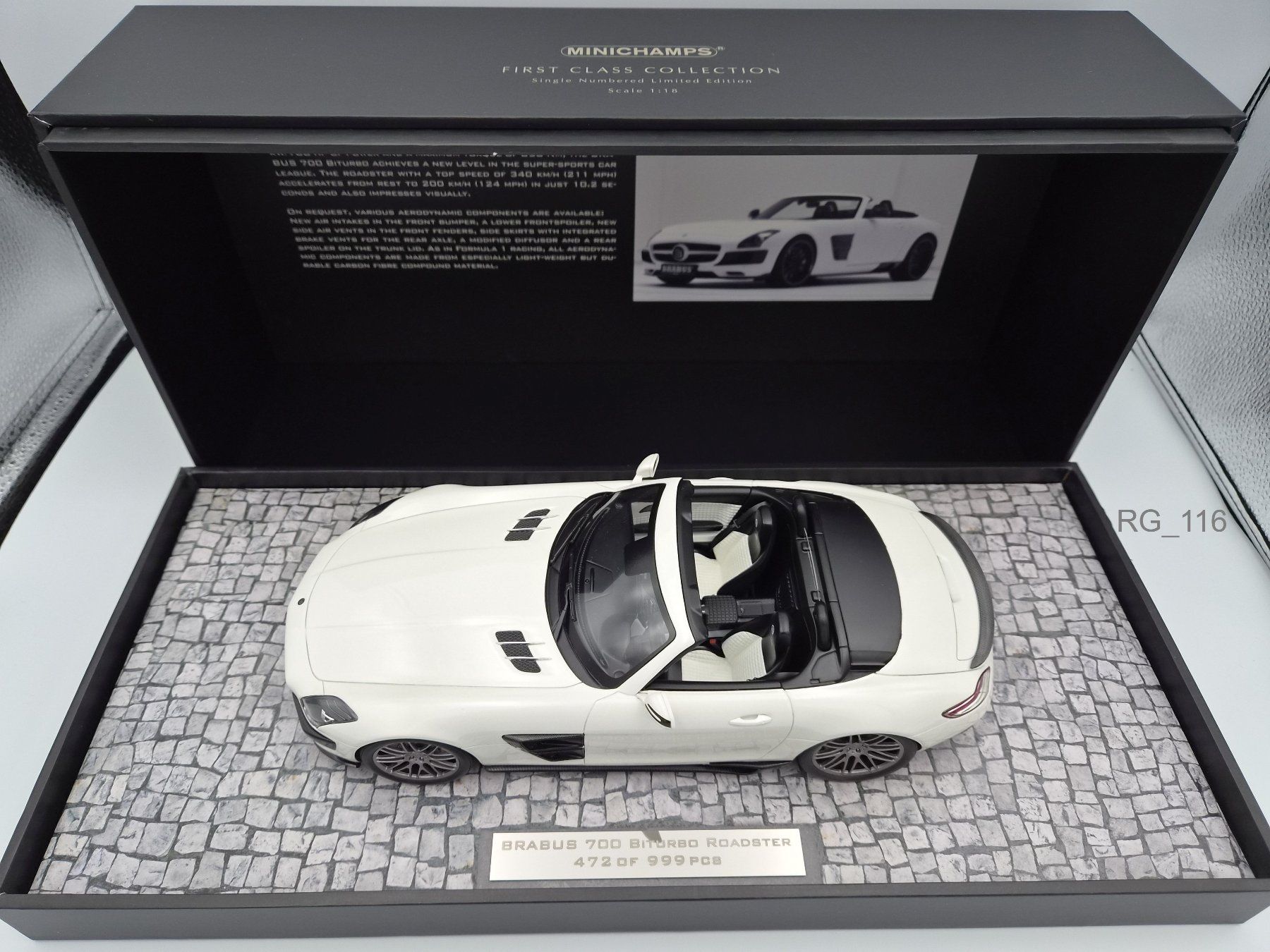 Minichamps Modellini d'auto: Mercedes SLS BRABUS 700 Biturbo 1:18 – Nuovo e nell'imballaggio originale da Ulisbach venduto da mironebraska 6