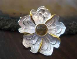 TURMALINST.ANHÄNGER ST.S.925° GELBGOLD 18 CARAT ÜBERZ. MP