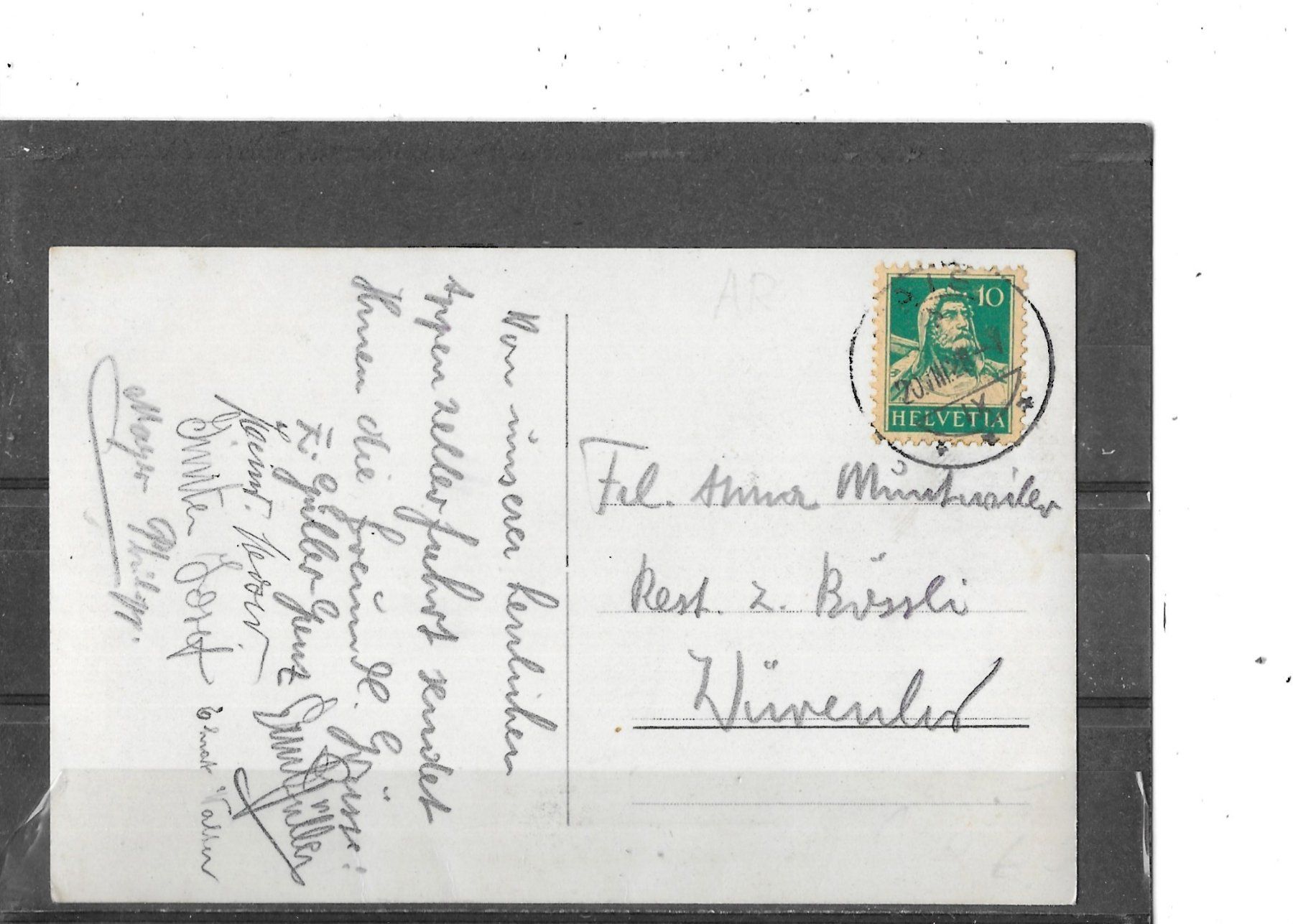 Cartoline postali: AR Gais 1928 – Usato da Schocherswil venduto da Wilare 1