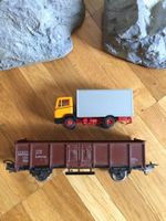 Lima Güterwagen Hochbordwagen mit LKW