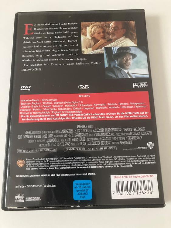 Im Sumpf Des Verbrechens Dvd Connery Fishburne Kaufen Auf Ricardo