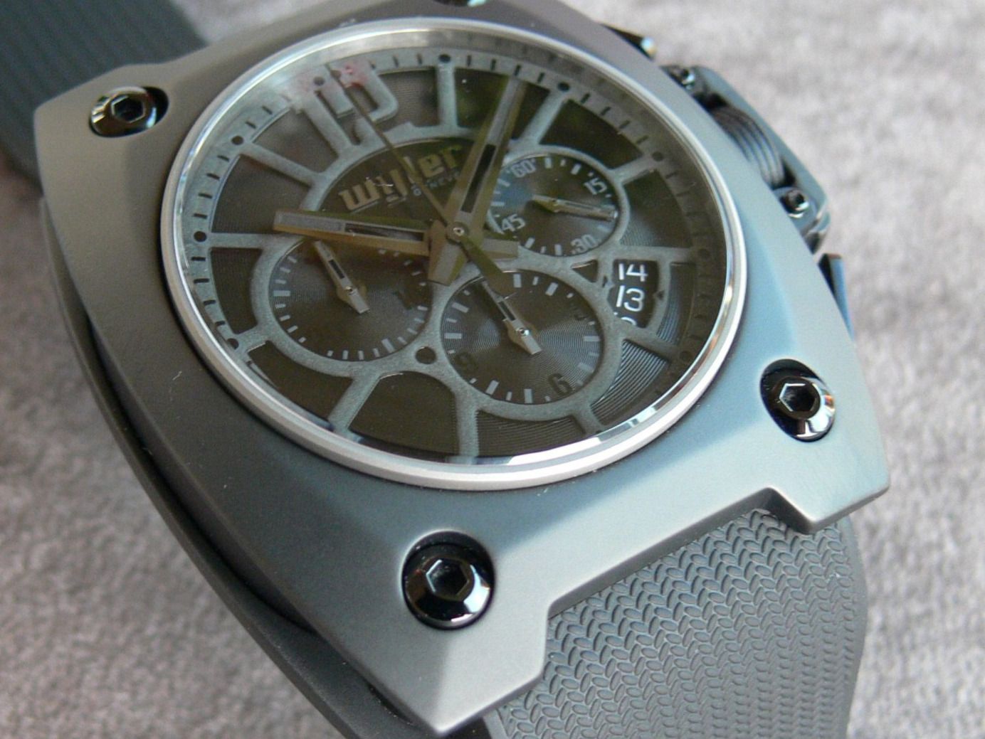 Wyler Orologi: Wyler Code R Chrono  Spetsnaz Phantom Ceramic Keramik-Uhr – Nuovo (secondo la descrizione) da Remigen venduto da Kelias 1