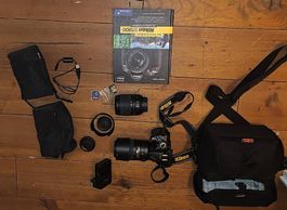 Nikon D5200 Komplettset mit 2 Objektiven und viel Zubehör